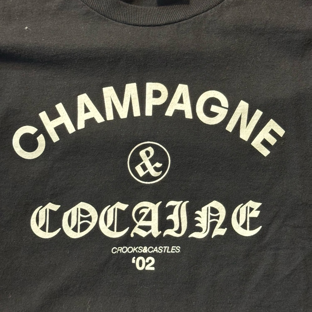 Crooks and Castles “Champagne and Cocaine” M size LG brand new